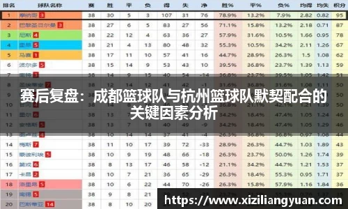 赛后复盘：成都篮球队与杭州篮球队默契配合的关键因素分析
